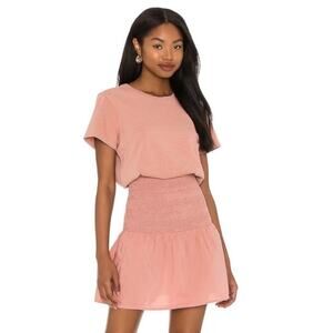 Nation LTD Kacy Combo Pink Smocked Dress